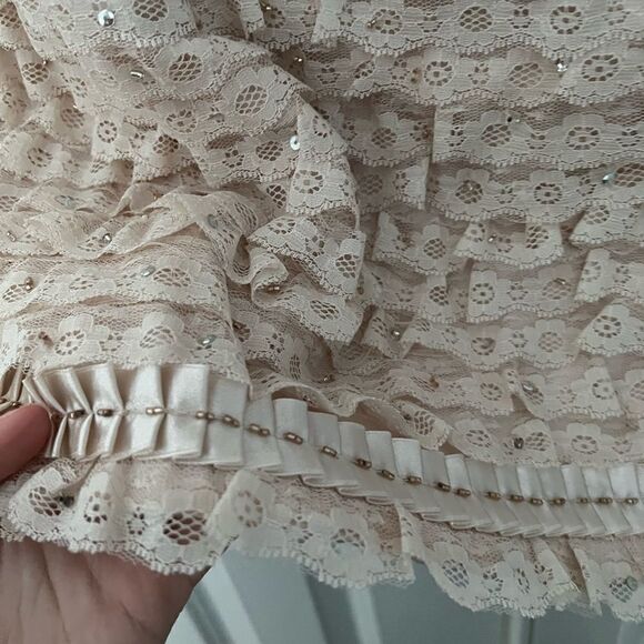 Terani Couture - Shimmering embellished beaded Strapless Sweetheart Short Dress - Picture 5 of 12